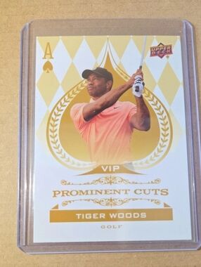 2022 Upper Deck VIP Prominent Cuts Tiger Woods Card